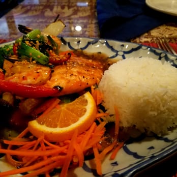 Thai Ruby - Salmon and Shrimp - Thai Near Me - Tampa, Florida Thai Ruby - Salmon and Shrimp - Thai Near Me - Tampa, Florida