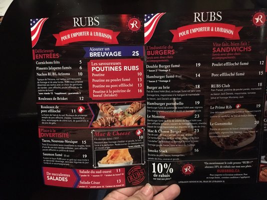 Menu photo 8 RUBS American BBQ Laval, QC Menu photo 8 RUBS American BBQ Laval, QC