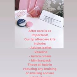 Becca Wilson Aesthetics - Lip filler after care pack, to help with that swelling!