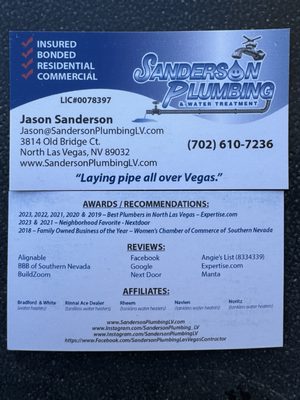 Sanderson Plumbing Logo