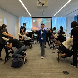 Nova Therapeutic Massage - Ballston Quarter - Successful chair massage event at Nestle office in Arlington VA.
