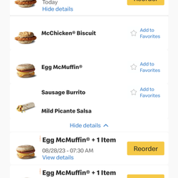 McDonald's - The only thing I could see from my app. It wouldn't allow any interaction so I had to go inside.