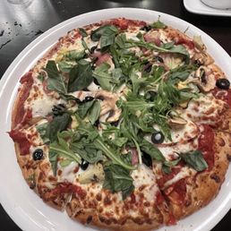 Best sauce on a pizza I've ever had! Delicious veggie pizza! Best sauce on a pizza I've ever had! Delicious veggie pizza!