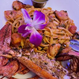 Lobster and Shrimp Linguine