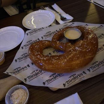 Biergarten at Old World - Bavarian Pretzel - German Near Me - Huntington Beach, California