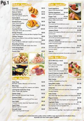 Menu photo 2 TORO Japanese Steakhouse Vero Beach, FL Menu photo 2 TORO Japanese Steakhouse Vero Beach, FL