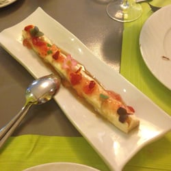 La Kocina - Fromage fumé avec sa confiture et son miel - Queso ahumado con mermelada y miel