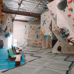 Aesthetic Climbing Gym - Over 14,000 sqft of climbing terrain. 32 rope stations. 17 boulder features. 3 training walls, and so much more!!!