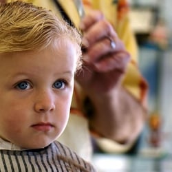 Classics Old Time Barber Shop - Son got a trim!