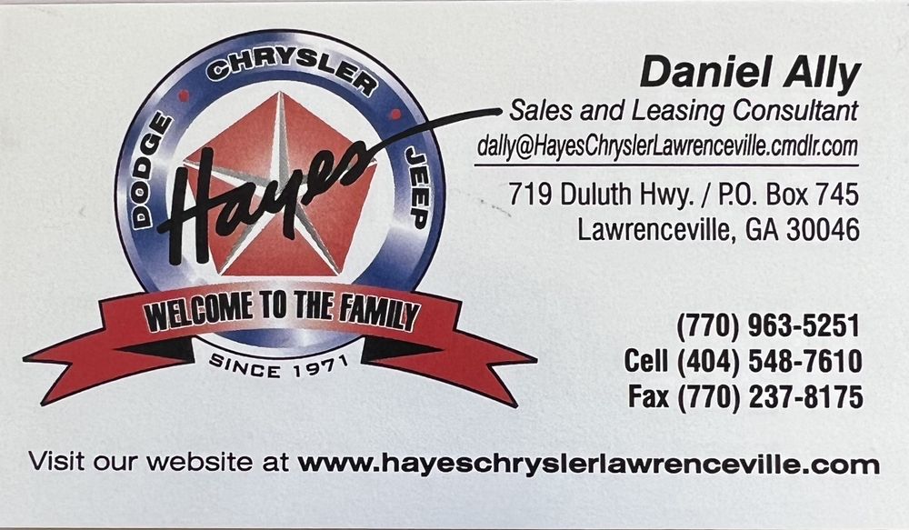 HAYES CHRYSLER DODGE JEEP RAM OF LAWRENCEVILLE Updated October 2024 27 Photos & 124 Reviews