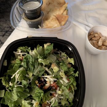 Bricktown Brewery - Taco salad once the fried tortilla was taken out of it - American Near Me - Oklahoma City, Oklahoma