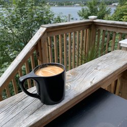 Dark Star Coffee Roasters - Oat flat white, in a cup, for when you'd like to stay a while
