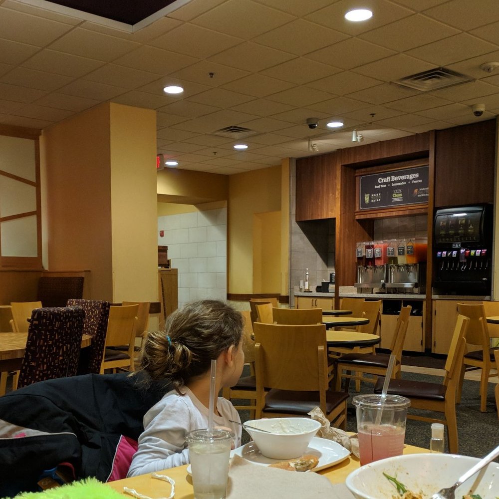 Not crowded at 6ish on a weeknight.