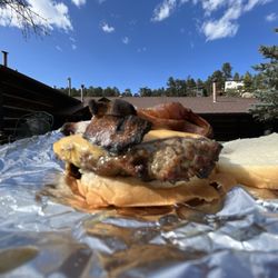 Slife's Devil Dogs - Bacon cheeseburger