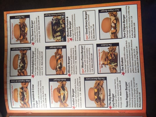 Menu photo 5 Burger Barge East Peoria, IL