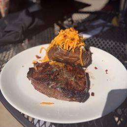 New York Strip with Baked Potato New York Strip with Baked Potato