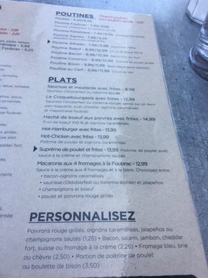 Menu photo 2 Le Foubrac Gatineau, QC Menu photo 2 Le Foubrac Gatineau, QC