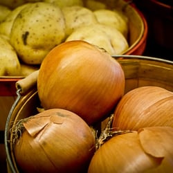 The Dedham Square Country Store - Some delicious, farm grown root vegetables, available year round. Photo Credit: Kerry Hawkins 2011.