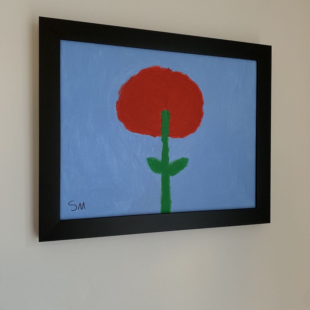 Song Art Frame Shop - This is original artwork from a friends daughter we had framed and placed by our fireplace which brings smiles to our souls! - Art Galleries Near Me - Randolph, New Jersey