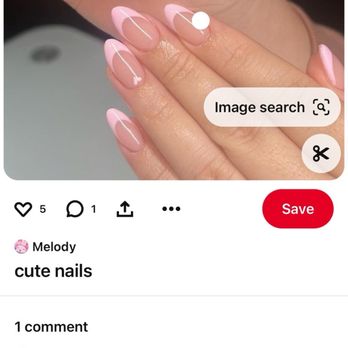 Kims Nails - What I asked for. - Nail Salons Near Me - Riverside, California