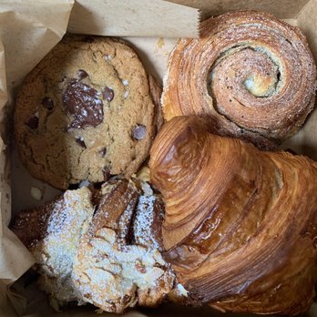 Salted Butter - Earl Grey morning bun, butter croissant, almond croissant, brown butter chocolate chip cookie - Desserts Near Me - Pasadena, California Salted Butter - Earl Grey morning bun, butter croissant, almond croissant, brown butter chocolate chip cookie - Desserts Near Me - Pasadena, California