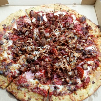 Aubree's Pizzeria & Grill - Large pan mighty meat with ranch flavored crust - American Near Me - Dexter, Michigan