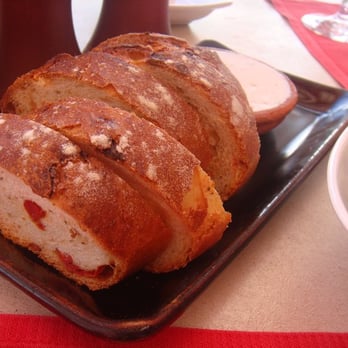 Amaya - complimentary sundried tomato bread with blue cheese spread - New American Near Me - San Diego, California Amaya - complimentary sundried tomato bread with blue cheese spread - New American Near Me - San Diego, California