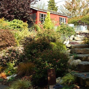 Gardening Gal - steps leading to a red house - Landscaping Near Me Gardening Gal - steps leading to a red house - Landscaping Near Me
