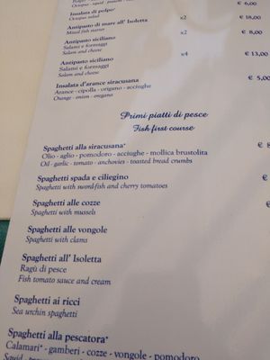 Menu photo 5 L'isoletta Siracusa, SR