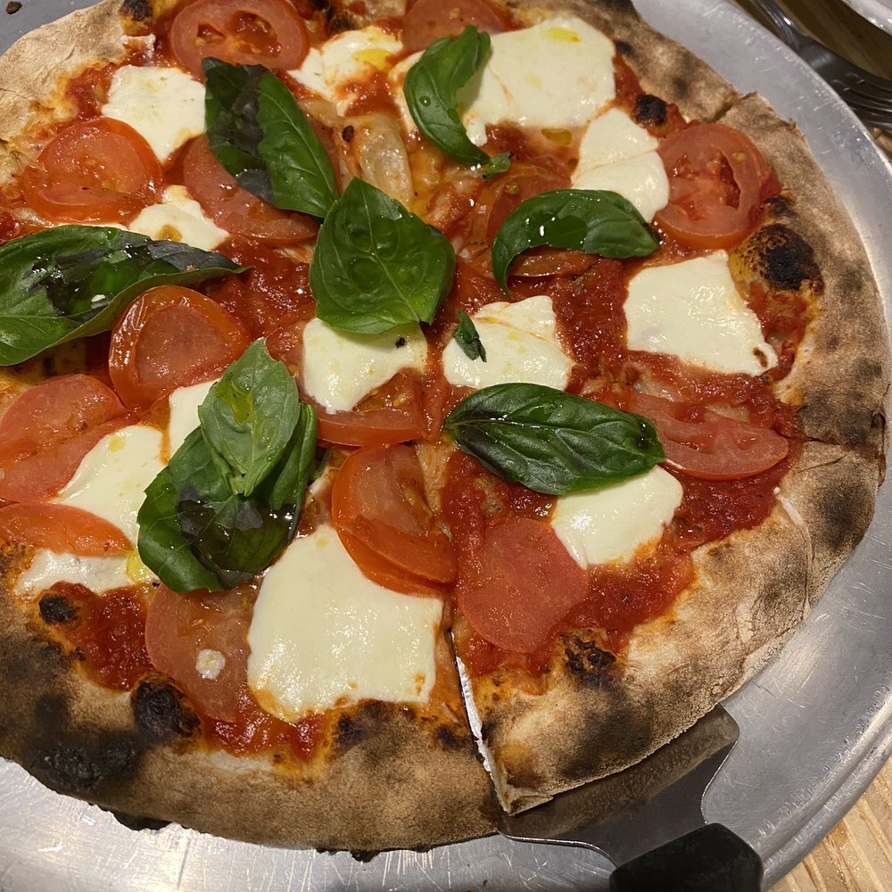 Bear Brick Oven Pizza - The Stonegate Margherita Pizza Big chucks of Mozzarella...Basil YUMMY - Pizza Near Me - Silver Spring, Maryland