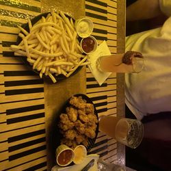 Rhythm Room LA - Fries and popcorn chicken