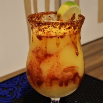 Skyline Cafe - a margarita with a slice of lime on the rim - American Near Me - Fresno, California