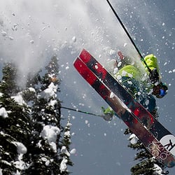 Vista Bahn Ski Rentals - Demo rental skis on the slopes, Vail, CO.