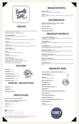 Menu photo 5 Family Table Cafe Auburn Hills, MI Menu photo 5 Family Table Cafe Auburn Hills, MI