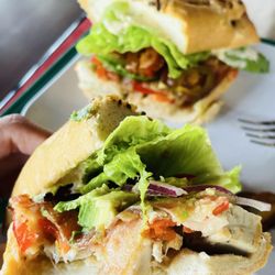 Erik's DeliCafe of San Jose - Cottle Road - Absolutely delicious Baja Kickin' Chicken sandwich.