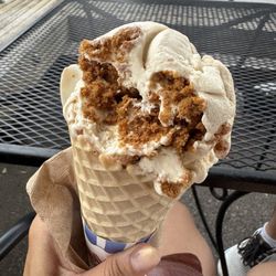 Crossroads Coffee & Ice Cream - Cookie butter two scoops