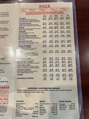 Menu photo 3 Pizza Factory Woodland, WA