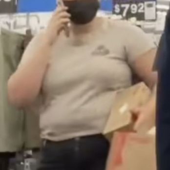 Walmart - No work uniform, no name tag, mask not covering nose ( why wear it) saying it's her store & items? - Grocery Near Me - Santee, California Walmart - No work uniform, no name tag, mask not covering nose ( why wear it) saying it's her store & items? - Grocery Near Me - Santee, California