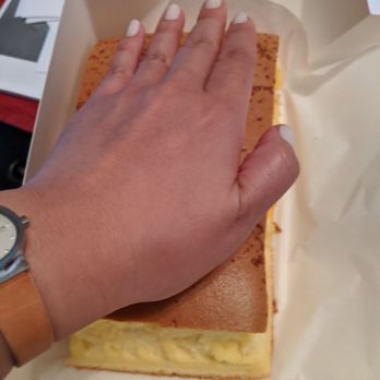 Cheesetella - Look how big the slice is. - Bakeries Near Me - Buena Park, California Cheesetella - Look how big the slice is. - Bakeries Near Me - Buena Park, California