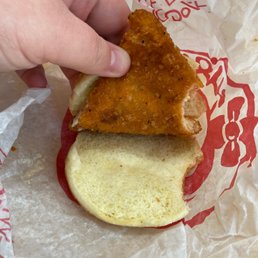 Wendy's take on the McChicken I guess Wendy's take on the McChicken I guess