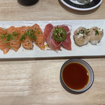 Sushi REV - Salmon, yuzu tuna, seared scallops - Sushi Bars Near Me - Irvine, California Sushi REV - Salmon, yuzu tuna, seared scallops - Sushi Bars Near Me - Irvine, California