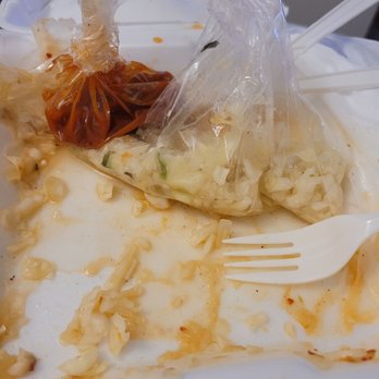 Pupuseria Brisas de Acajutla - All finished you know it was good the red sauce is  spicy but good - Salvadoran Near Me - Long Beach, California
