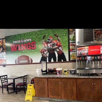 Touchdown Wings - Drink and condiment area - Chicken Wings Near Me - McDonough, Georgia Touchdown Wings - Drink and condiment area - Chicken Wings Near Me - McDonough, Georgia