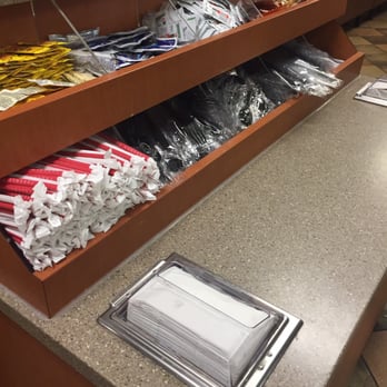 Chick-fil-A - Condiments station - Fast Food Near Me - Silver Spring, Maryland