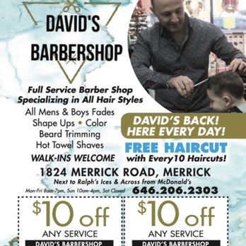 David’s Barber shop - Get coupon n safe money - Barbers Near Me - Merrick, New York David’s Barber shop - Get coupon n safe money - Barbers Near Me - Merrick, New York