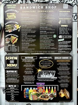 Menu photo 3 World Famous Second Slice Sandwich Shop Houston, TX Menu photo 3 World Famous Second Slice Sandwich Shop Houston, TX