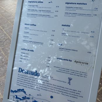Desnudo Coffee - Menu August 2026 - Coffee Roasteries Near Me - Austin, Texas Desnudo Coffee - Menu August 2026 - Coffee Roasteries Near Me - Austin, Texas