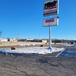 Mike's Pizza & Steakhouse - The sign outside