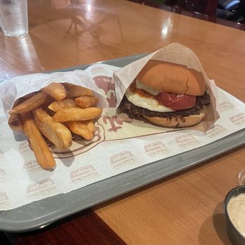 Outpost Burger - The Special Burger with crispy fries - Burgers Near Me - Davis, California