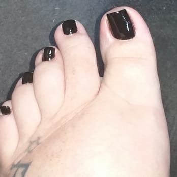 Happy Nails & Spa 4 - These are my nails after I went back and complained...still less then up to par, but black covers almost everything - Nail Salons Near Me - Lancaster, California Happy Nails & Spa 4 - These are my nails after I went back and complained...still less then up to par, but black covers almost everything - Nail Salons Near Me - Lancaster, California